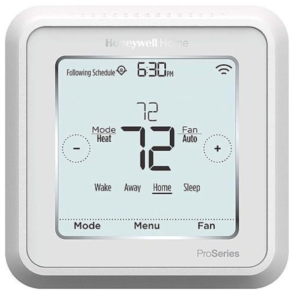 Honeywell TH6220WF2006/U Lyric T6 Pro Wi-Fi Programmable Thermostat with Stages Up to 2 Heat/1 Cool Heat Pump or 2 Heat/2 Cool Conventional